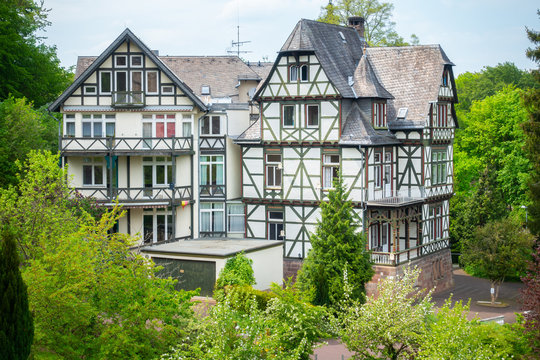 two timbered houses Germany