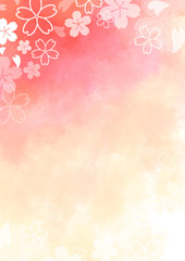 水彩　桜