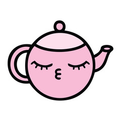 cute cartoon teapot