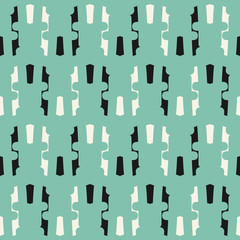 Seamless pattern with geometric ornament. Abstract retro artwork.