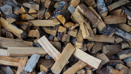 pile of firewood background