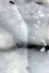 A hint of dividend ice on lake 