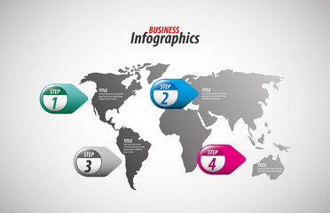 Fototapeta na wymiar Business infographics template