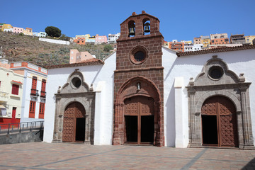 Fototapeta na wymiar Kirche Iglesia Matriz de la Asunción in San Sebastián de la Gomera. Kanarische Inseln. Spanien