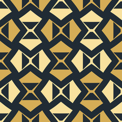 Seamless pattern with alternate geometric shapes. Beautiful abstract illustration.
