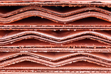 Close up detail of Copper Cathodes