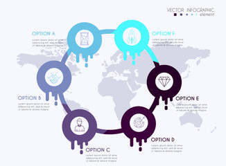 Vector info graphics for your business presentations. Can be used for website layout, numbered banners, diagram, horizontal cutout lines, web design.