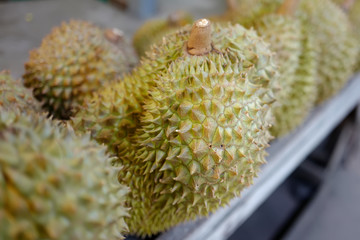 Durian fruit on market