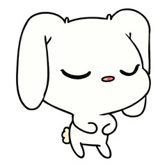 cartoon of cute kawaii bunny