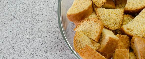 Crackers close up with on background