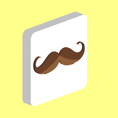 Mustache computer symbol