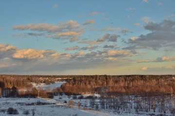 Sunset in february