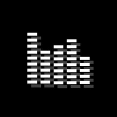Equalizer icon flat