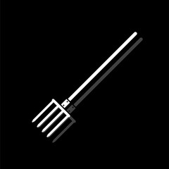 Pitchfork icon flat