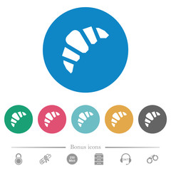 Bakery flat round icons