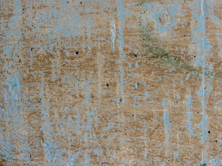 Blue Painted Old Damaged Wood Texture