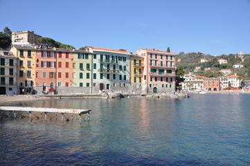 Fototapeta na wymiar San Michele di Pagana between Rapallo and Santa Margherita Ligure, Genoa province, Liguria, Italy