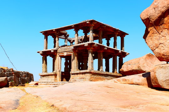 Ruined temple in the desert