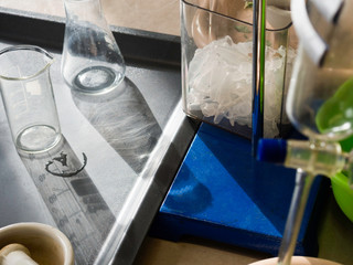 science, chemistry, biology, medicine and advertisement concept, laboratory