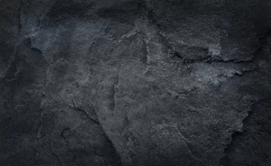 Naadloos Fotobehang Airtex Gray or black slate stone texture , nature patterns for dark background © Amphawan