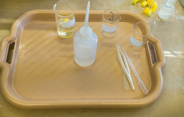 science, chemistry, biology, medicine and advertisement concept, laboratory