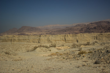 Middle East dry landscape desert rocky and mountain environment which looking like Mars planet