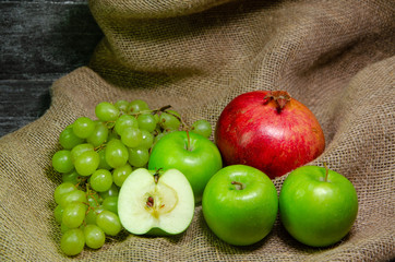 green apples in a basket