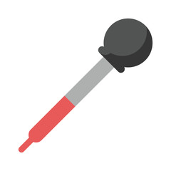Medical dropper utensil isolated