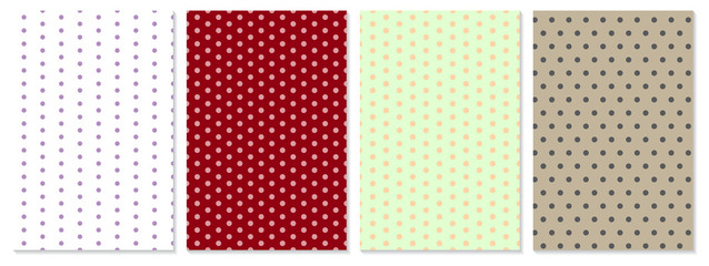Polka dot pattern vector. Baby background.