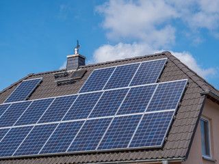 Solaranlage auf einem Eigenheim
