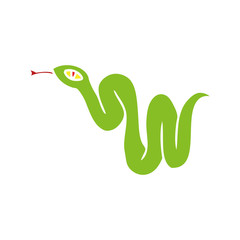 Naklejka premium cartoon doodle of a garden snake