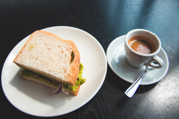 coffee and bread