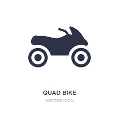 quad bike icon on white background. Simple element illustration from Transport concept.