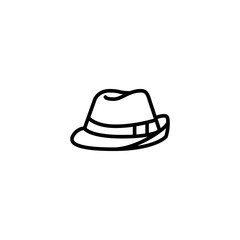 Hat icon. Man fashion sign
