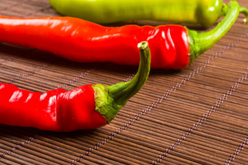 a colorful mix of the freshest and hottest chili peppers
