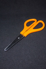 scissors isolated on black background