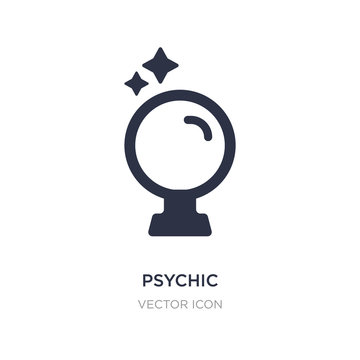 Psychic Icon On White Background. Simple Element Illustration From UI Concept.