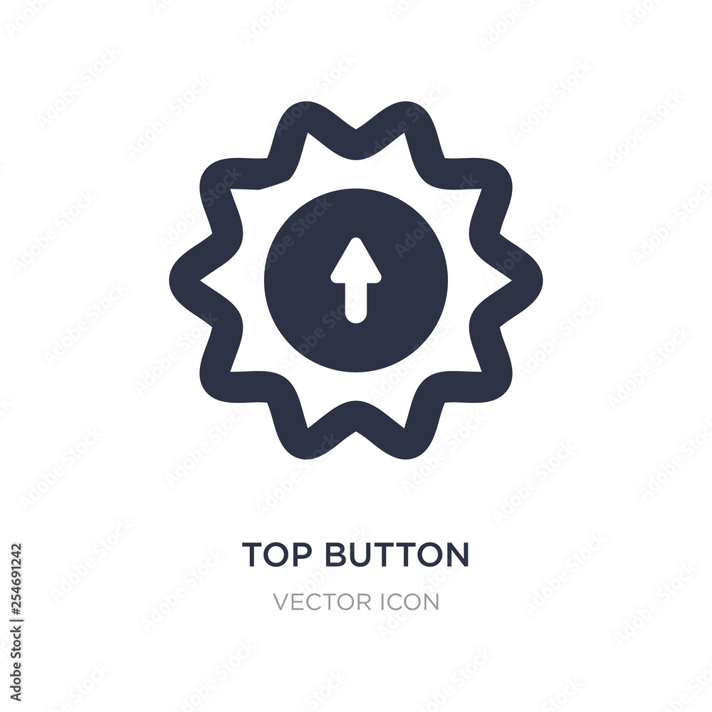 Poster top button icon on white background. simple element illustration from ui concept.