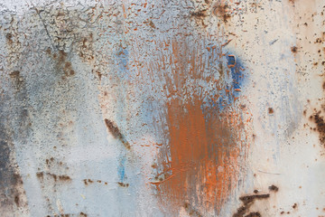 Rusted painted metal texture - Bilder