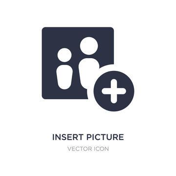 Insert Picture Icon On White Background. Simple Element Illustration From UI Concept.