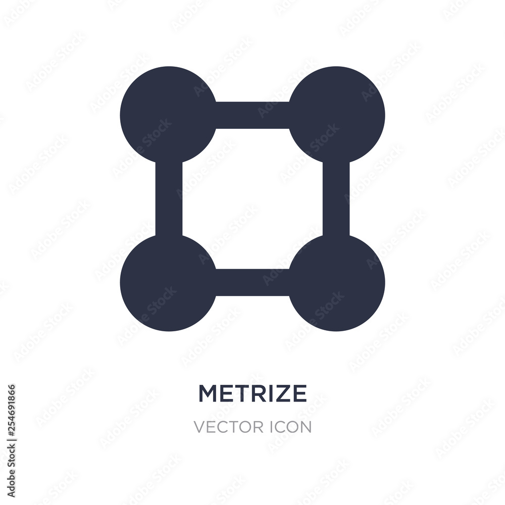 Poster metrize icon on white background. simple element illustration from ui concept.