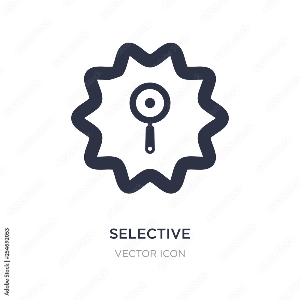 Poster selective icon on white background. simple element illustration from ui concept.