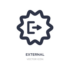 external icon on white background. Simple element illustration from UI concept.