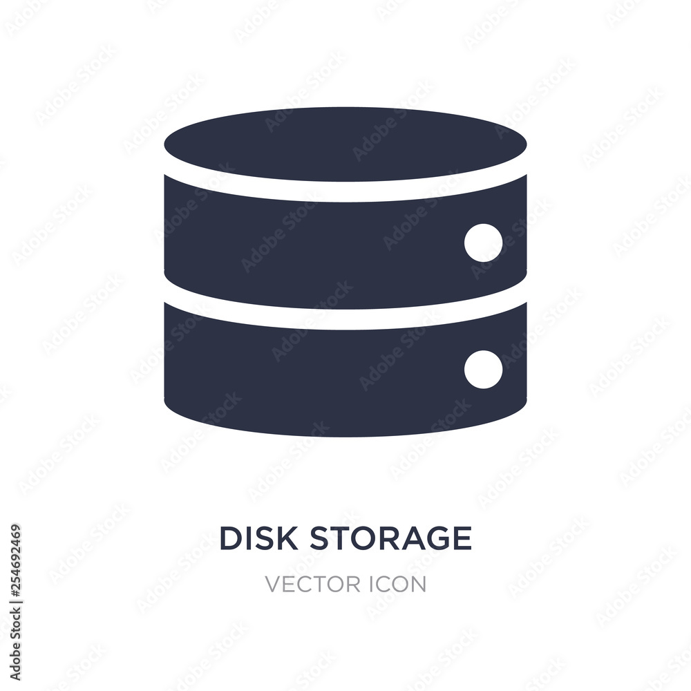 Poster disk storage icon on white background. simple element illustration from ui concept.