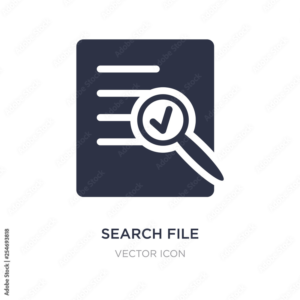 Poster search file icon on white background. simple element illustration from ui concept.