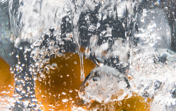 Splashes of water