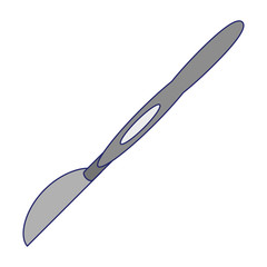 surgical knife medical utensil blue lines