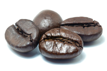 Coffee beans  Isolated on a white background