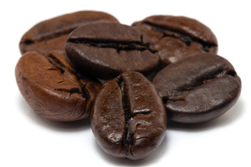 Coffee beans  Isolated on a white background