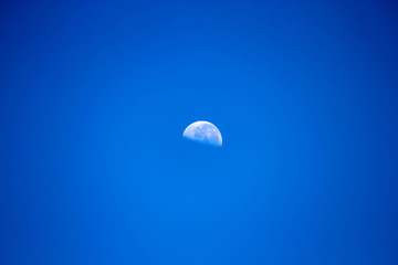 View on a waning moon